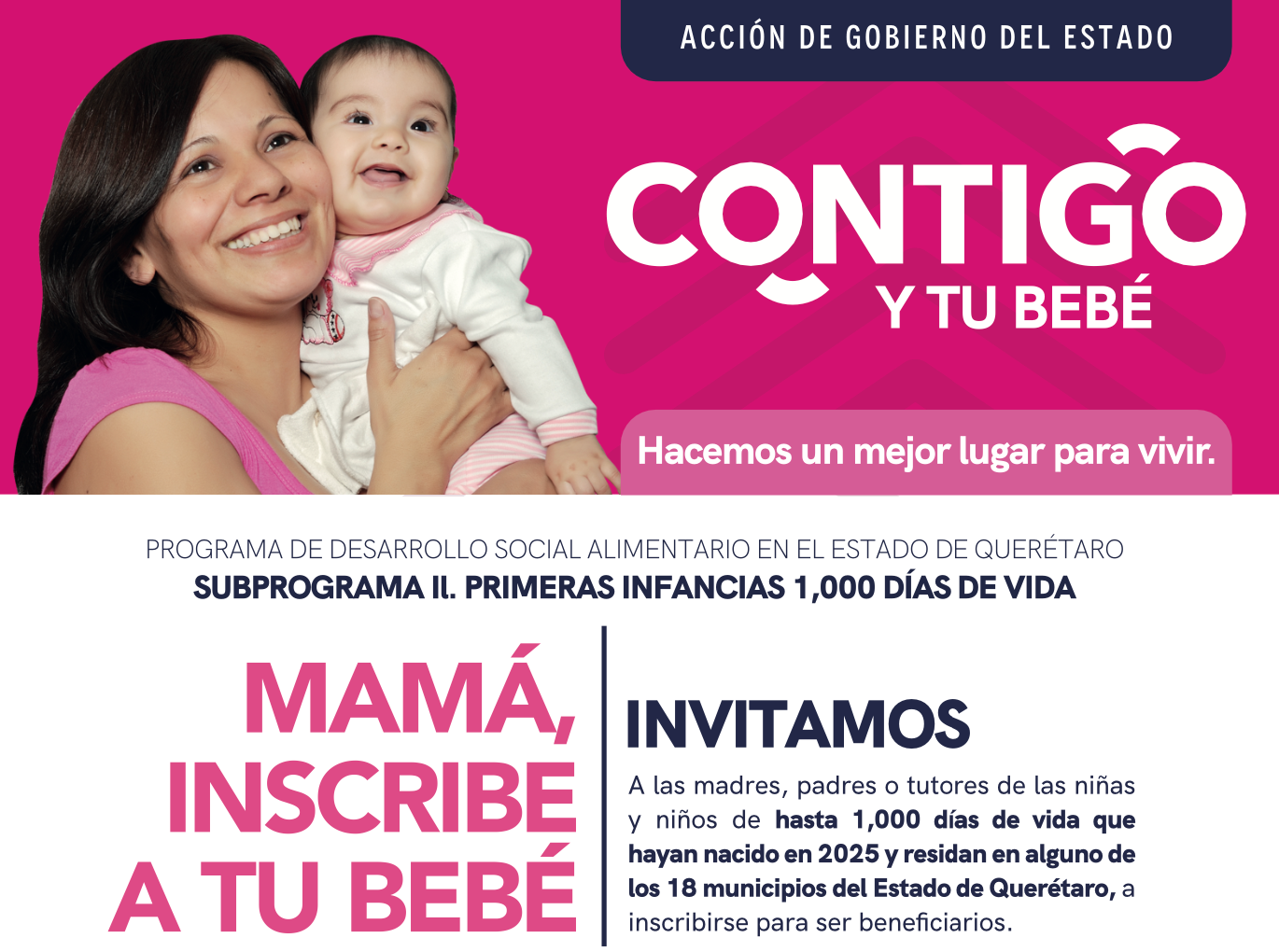 SUB PROGRAMA II. PRIMERAS INFANCIAS 1000 DÍAS DE VIDA