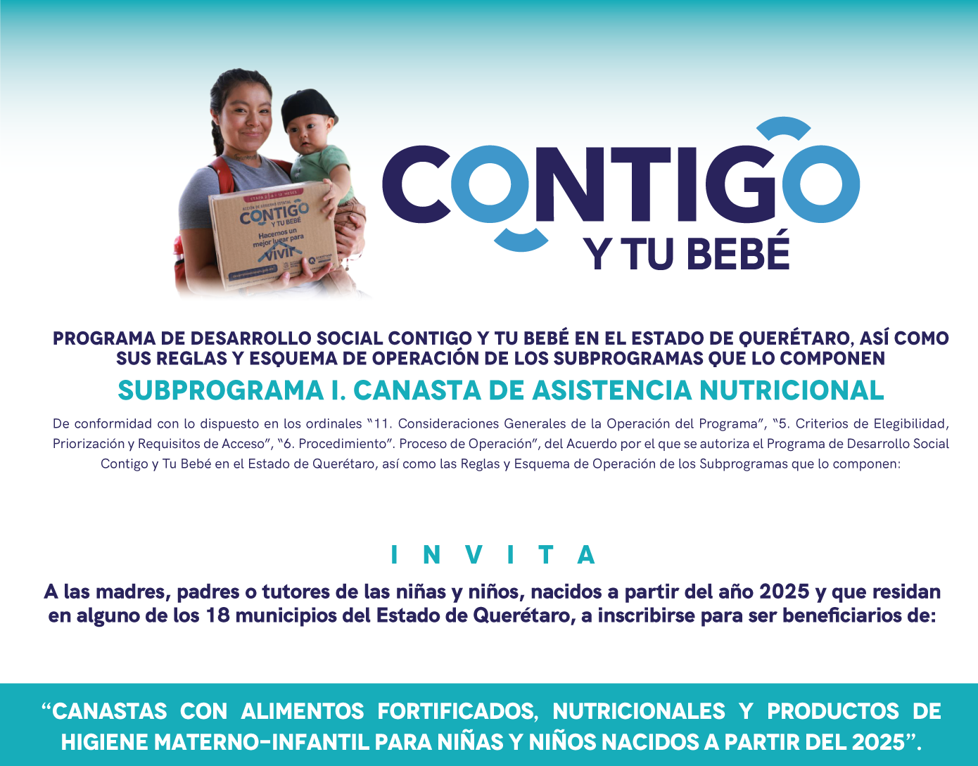 SUBPROGRAMA II. CANASTA ALIMENTARIA DE APOYO SOLIDARIO