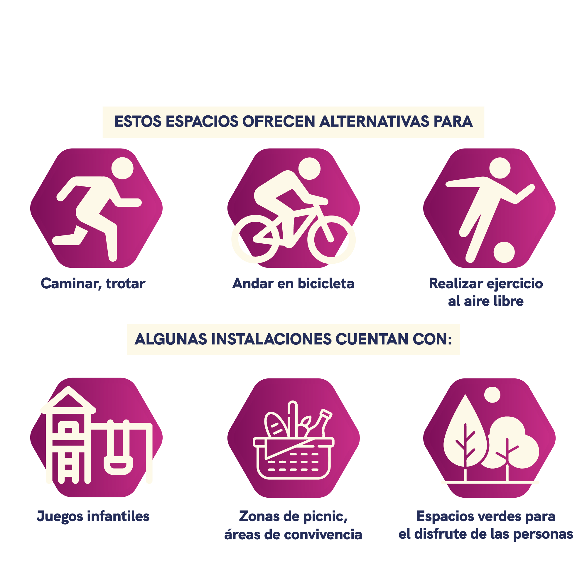 Espacios que ofrecen Alternativas