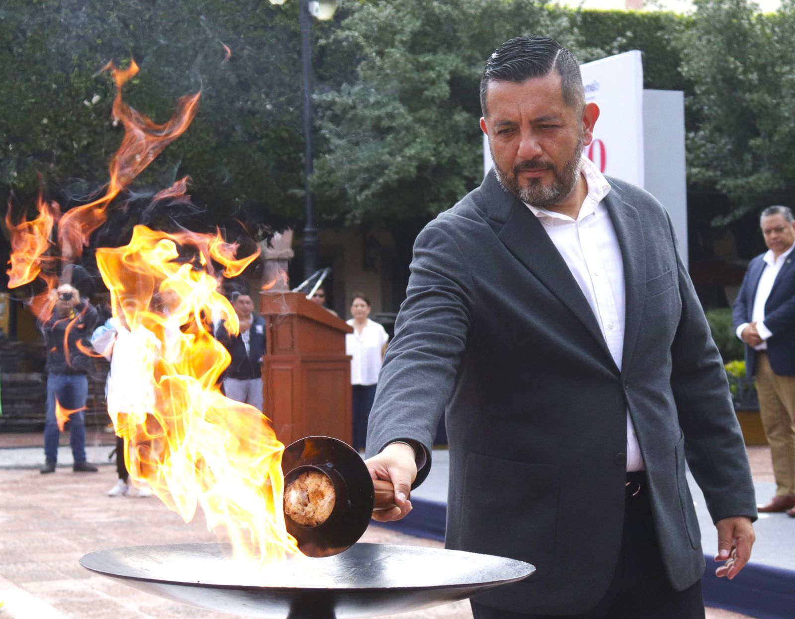 Fuego de inauguración de Carrera de la Libertad